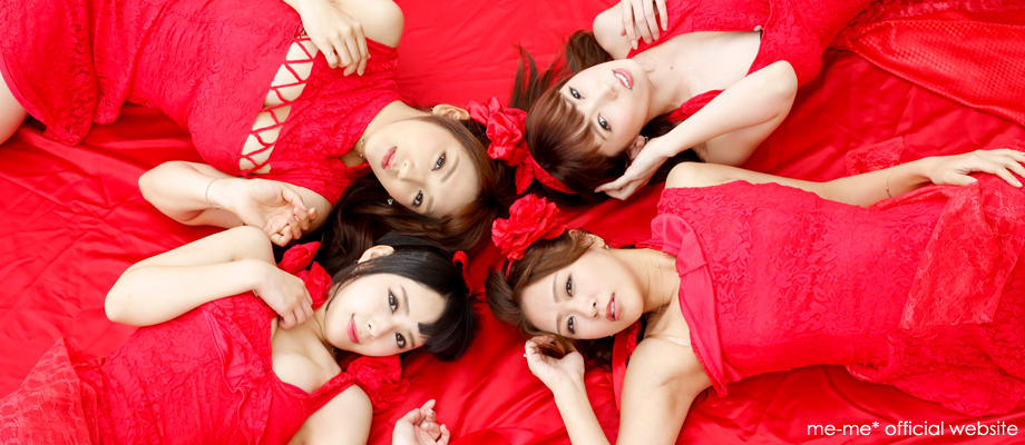 Four beautiful women in red